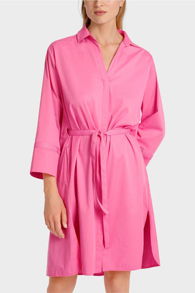 Shirt dress with 3/4 sleeves