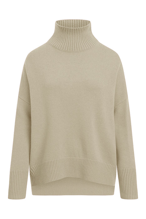 Stand-up collar sweater