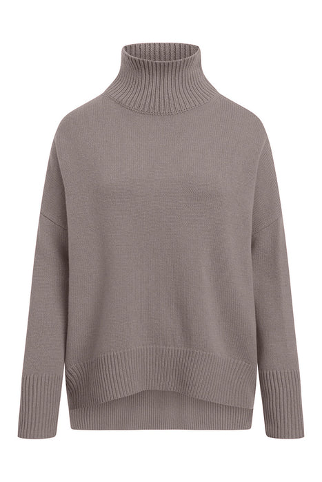 Stand-up collar sweater