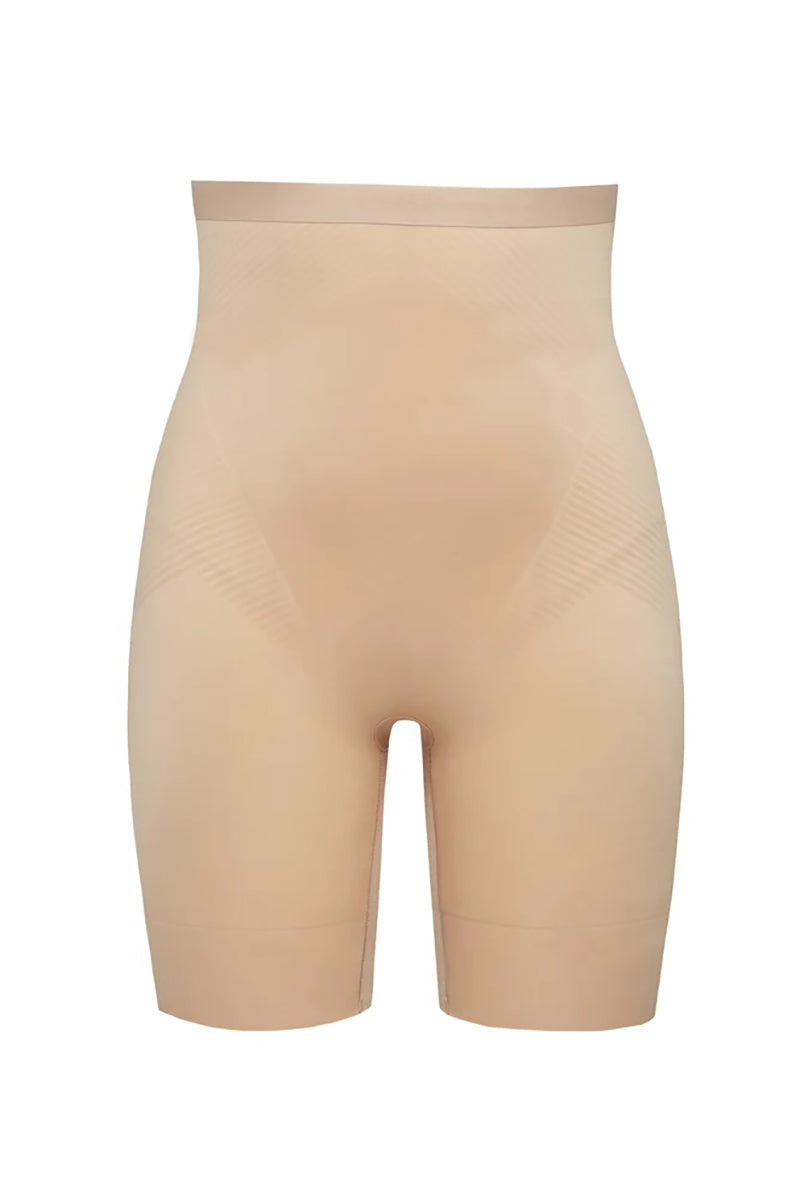 High waisted mid thigh short