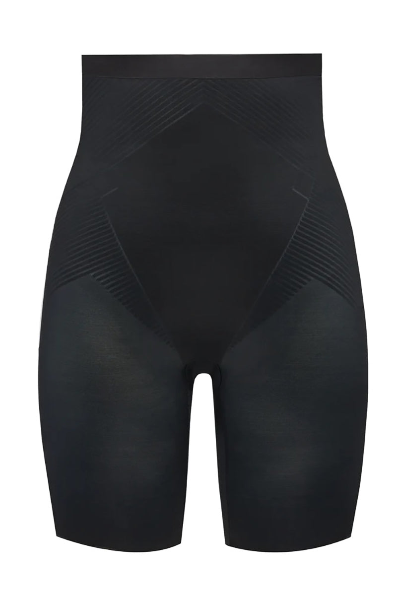 High waisted mid thigh short