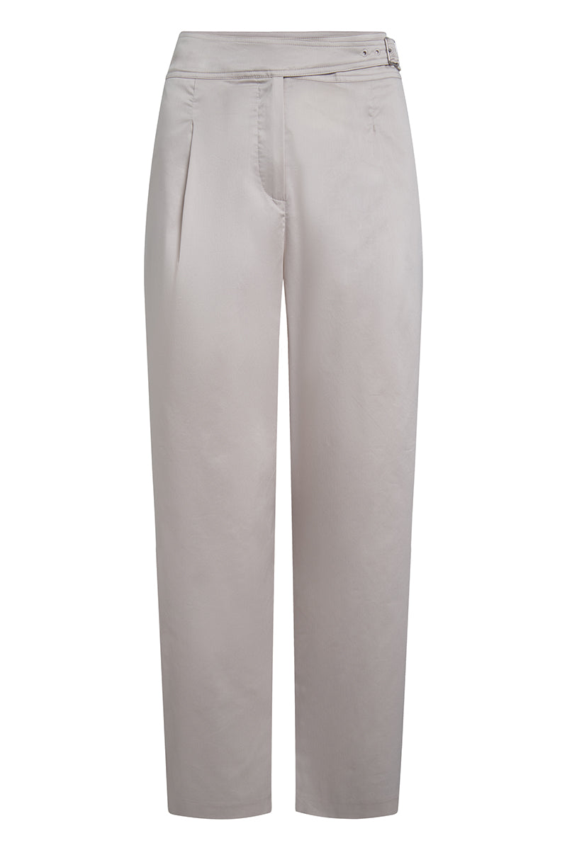 Trouses with side belt