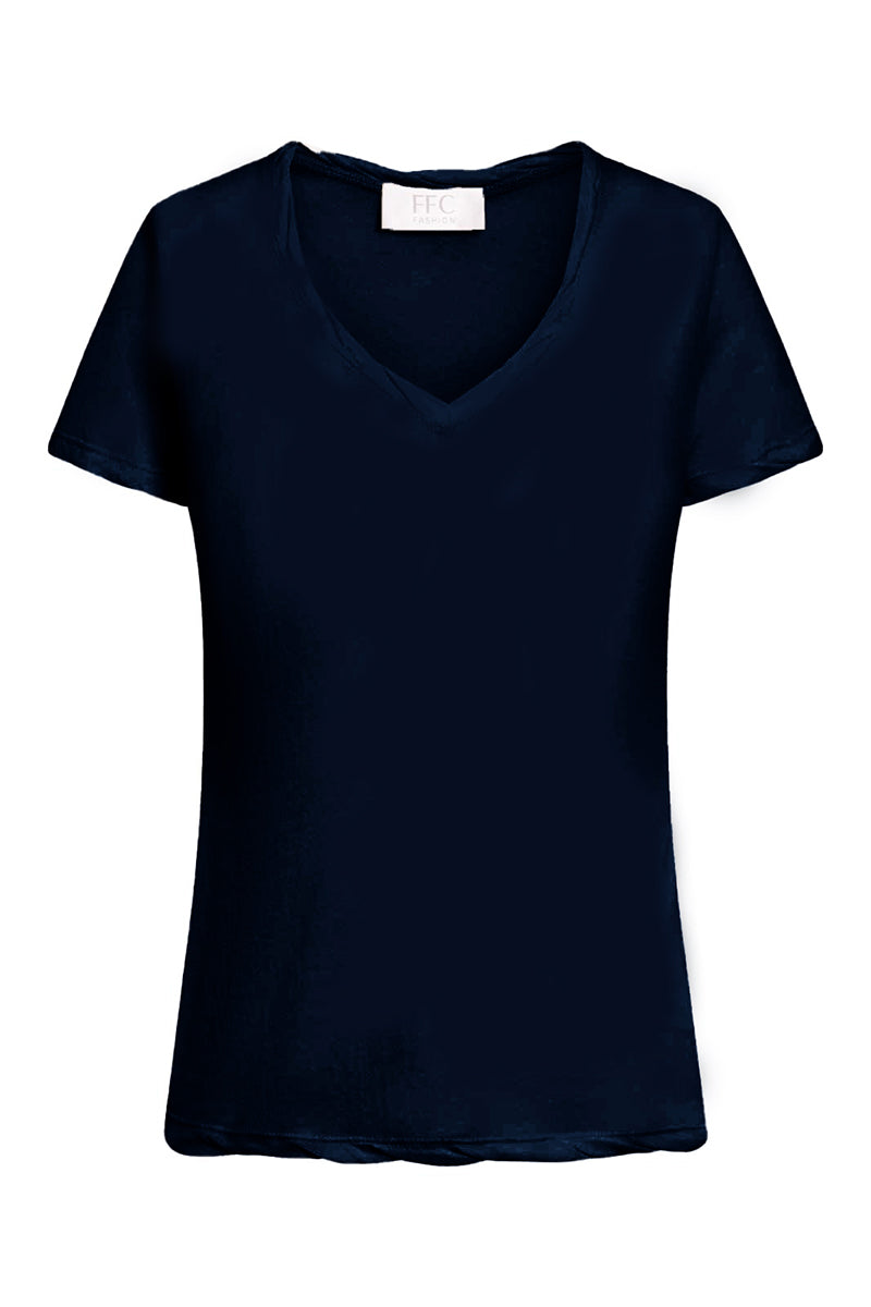 T-Shirt lounge V-neck