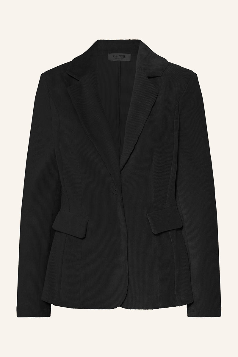 Corduroy jersey blazer