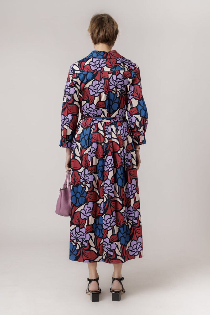 Long dress with blossom print