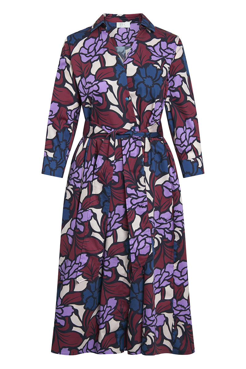 Long dress with blossom print