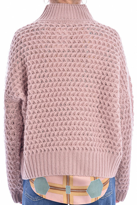 Stand-up collar sweater