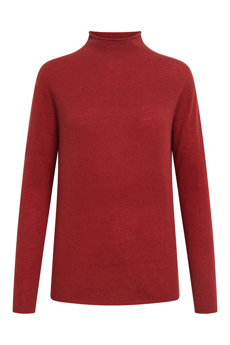 Stand-up collar sweater