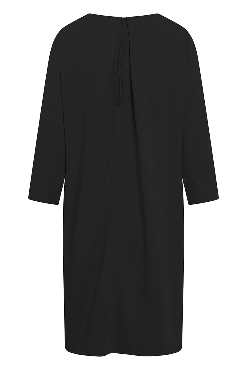 Dress with box pleat