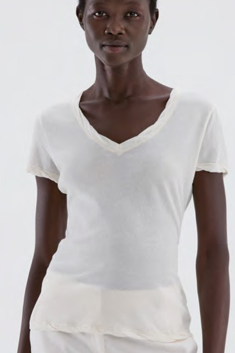 T-Shirt lounge V-neck