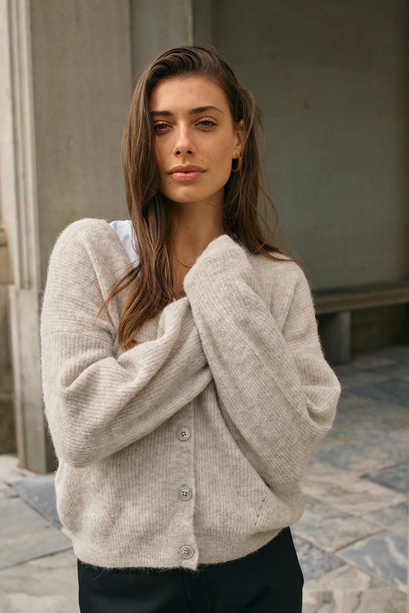 MMThora V-Neck Knit Cardigan