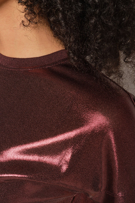 MMNivola O-neck Metallic Tee