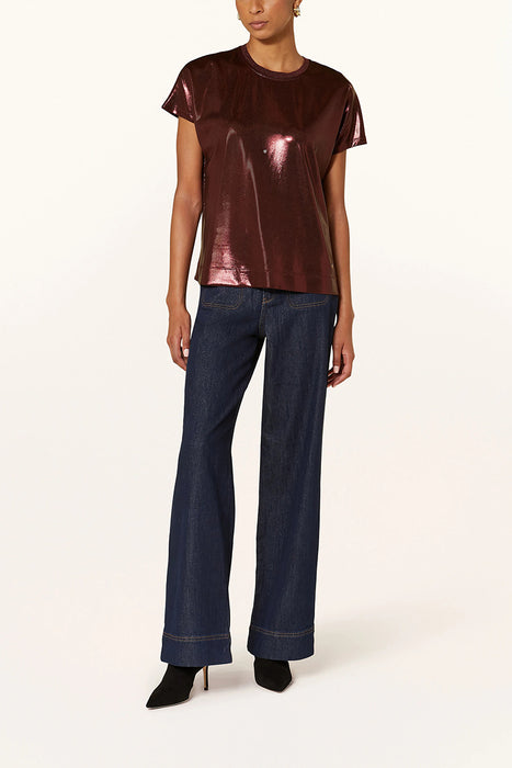 MMNivola O-neck Metallic Tee