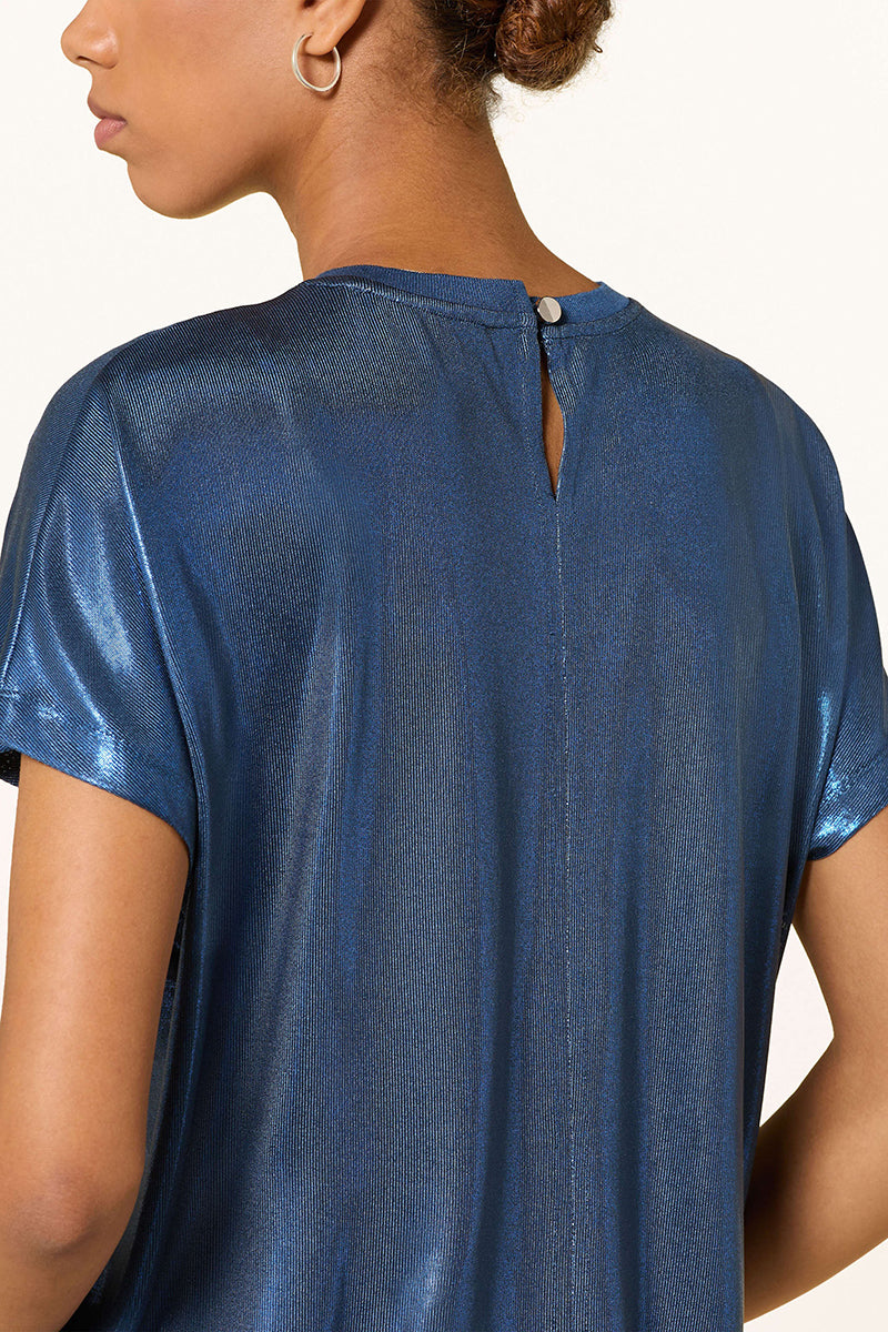 MMNivola O-neck Metallic Tee