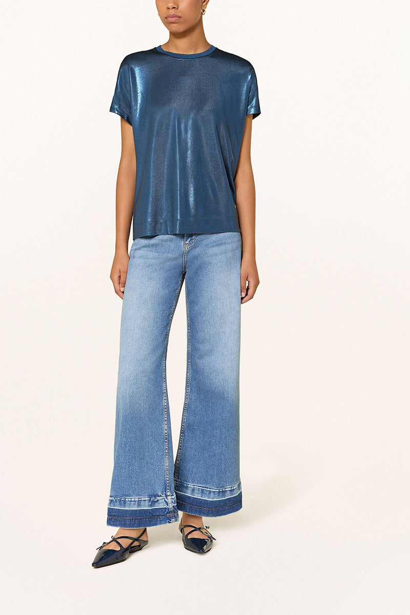 MMNivola O-neck Metallic Tee