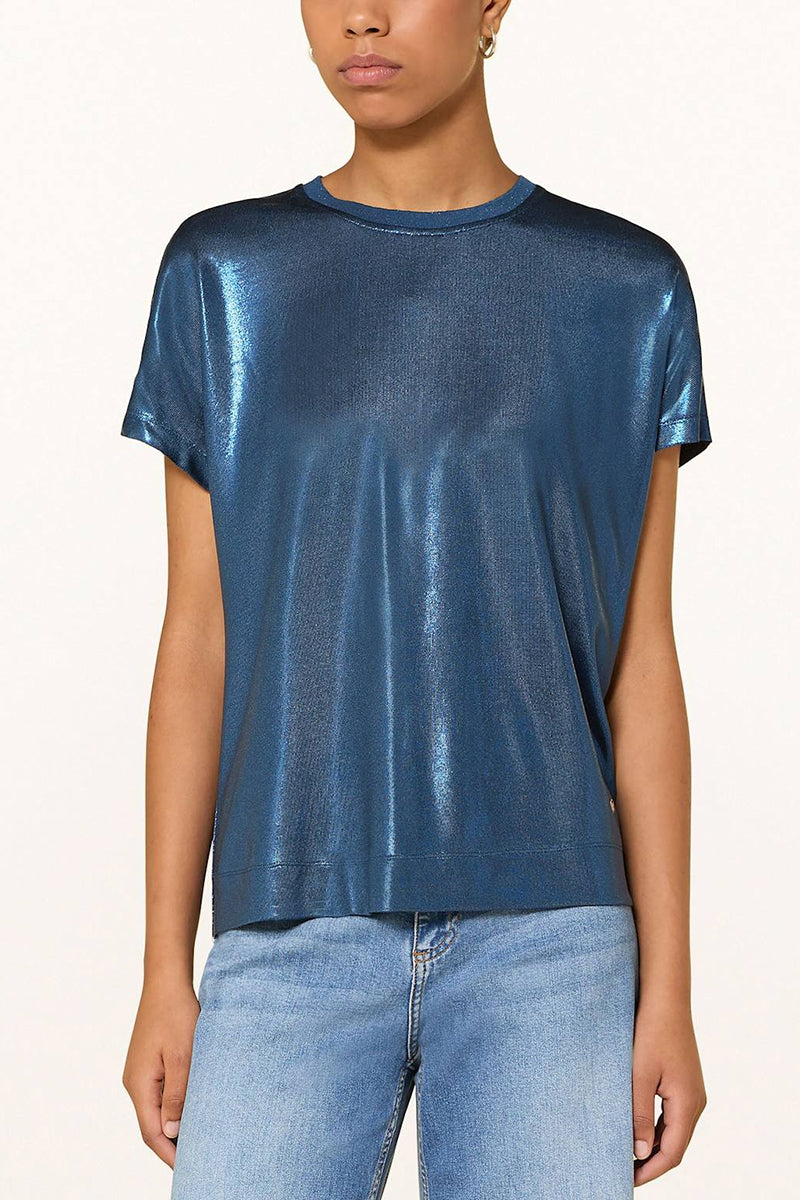 MMNivola O-neck Metallic Tee