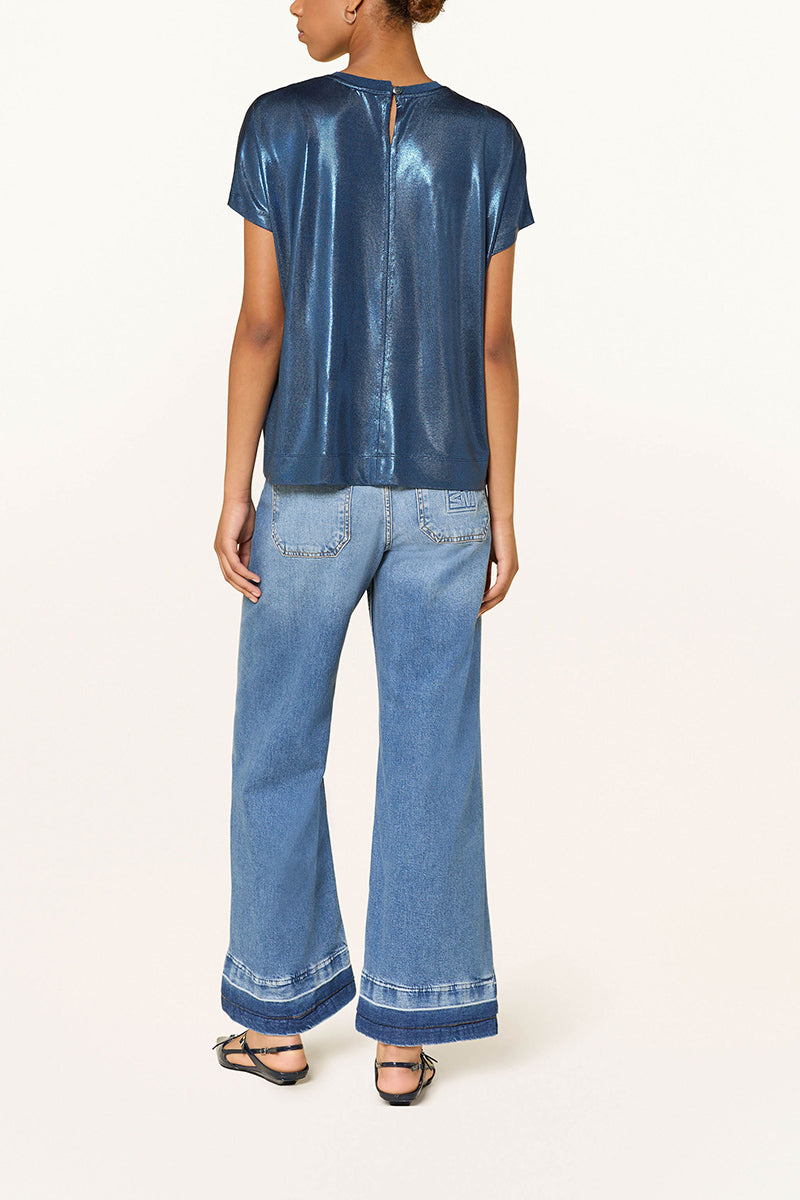 MMNivola O-neck Metallic Tee