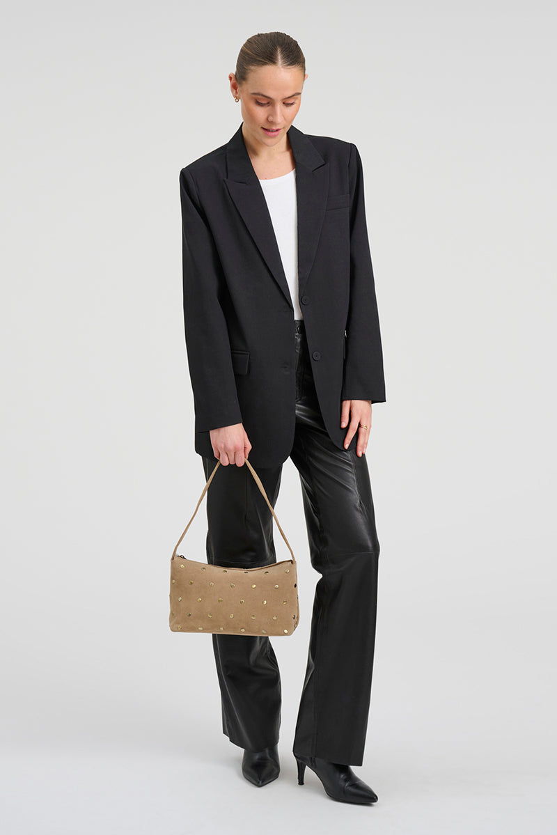 Amsterdam small suede handbag