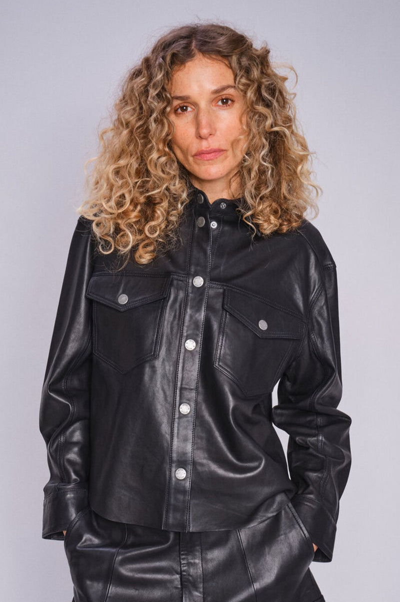 MMSigga LS Leather Shirt