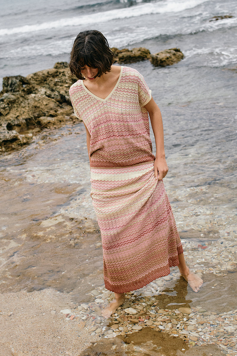 MMHopi Zig Zag Knit Skirt