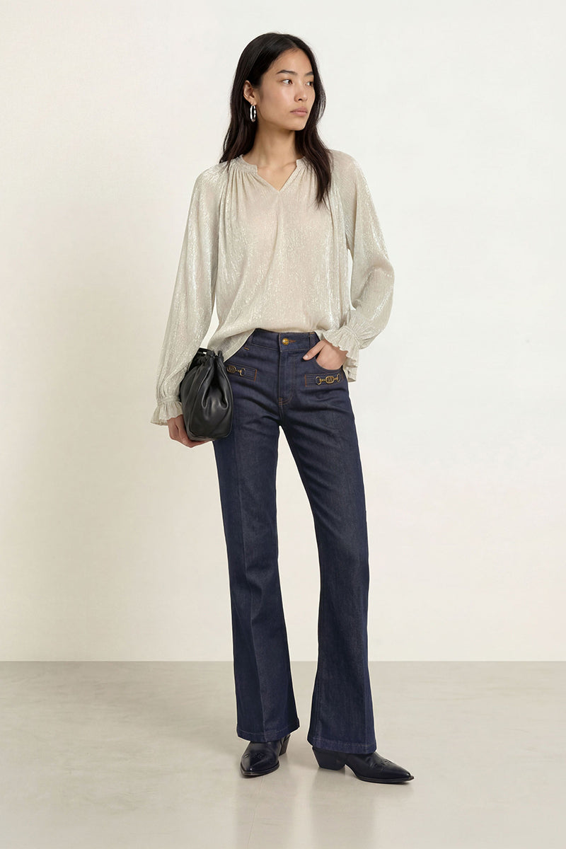 MMXimena Glam V-neck Blouse