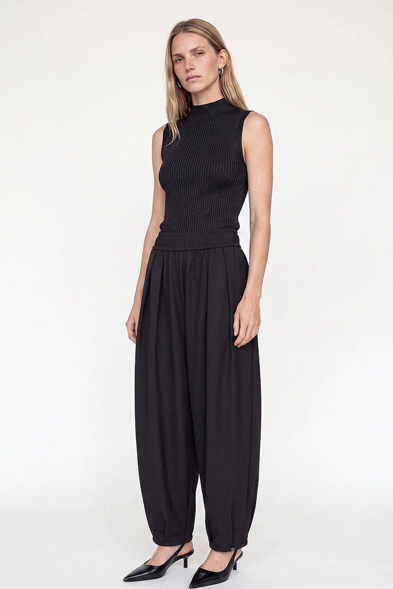 MMImanja highneck SL knit top