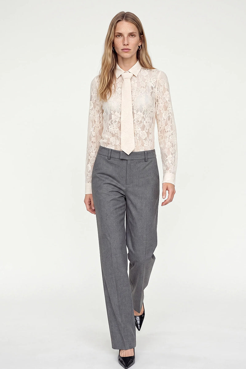 MMKether Lace Tie Shirt