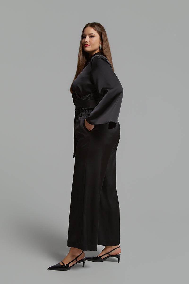 Satin trousers