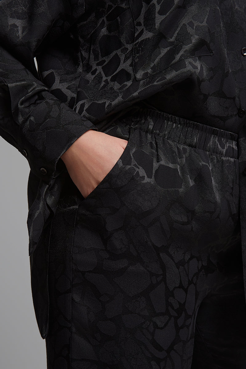 Jacquard weave pants