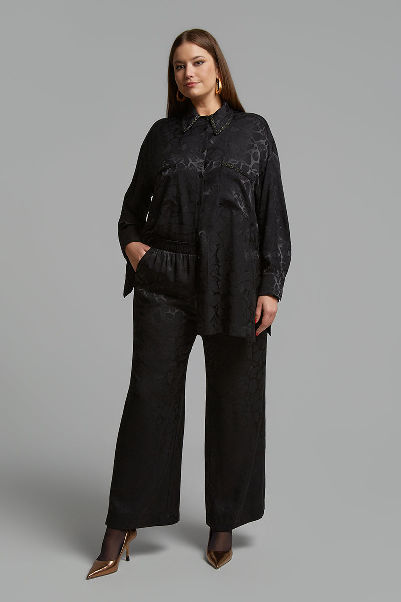 Jacquard weave pants
