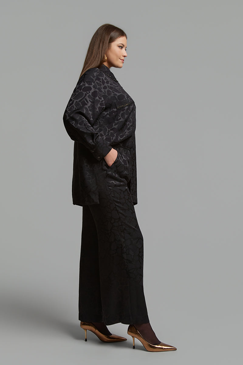Jacquard weave pants