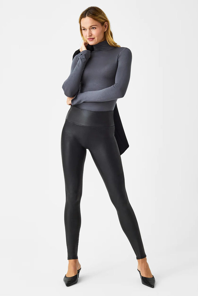 Faux leather leggings