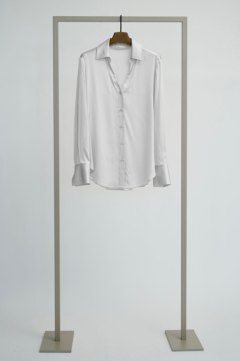 Blouse with button placket