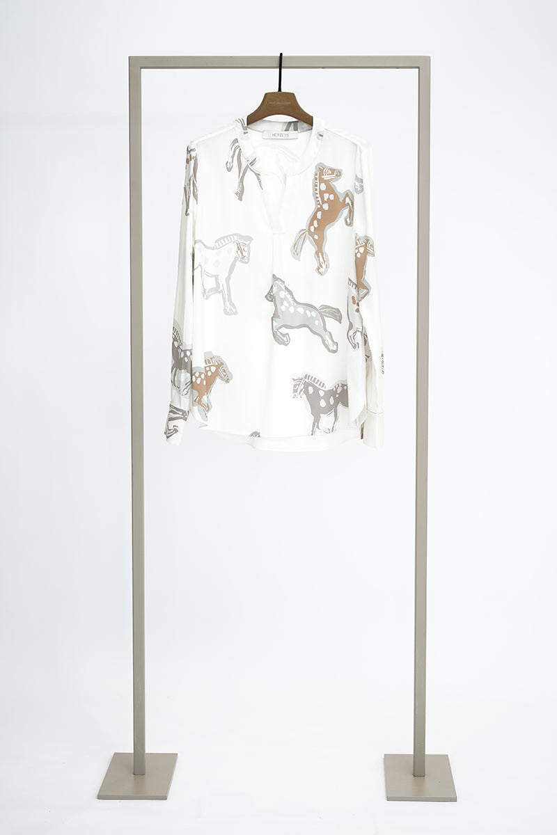 Tunic V-neck blouse - Gina S.