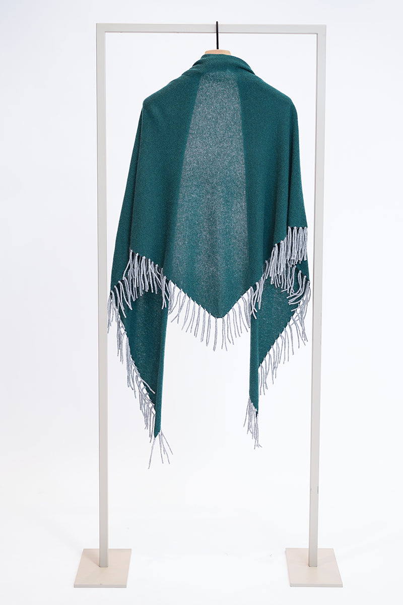 Wool triangle scarf