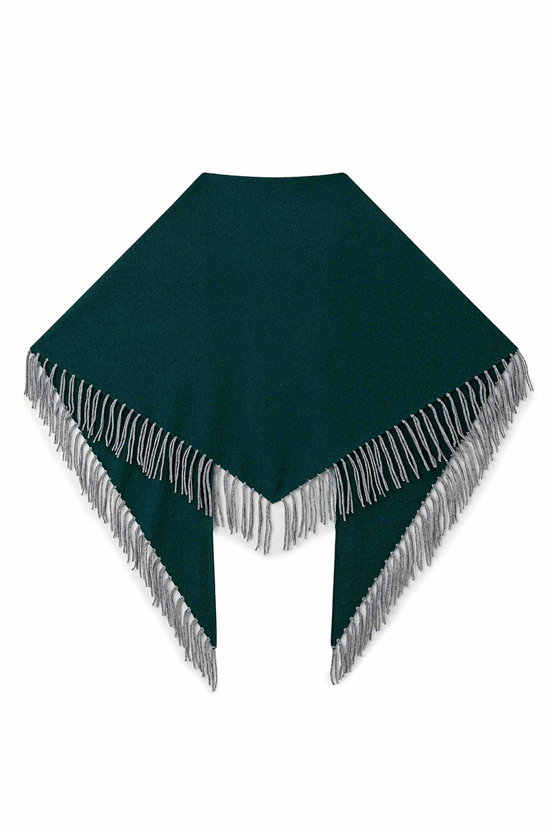 Wool triangle scarf