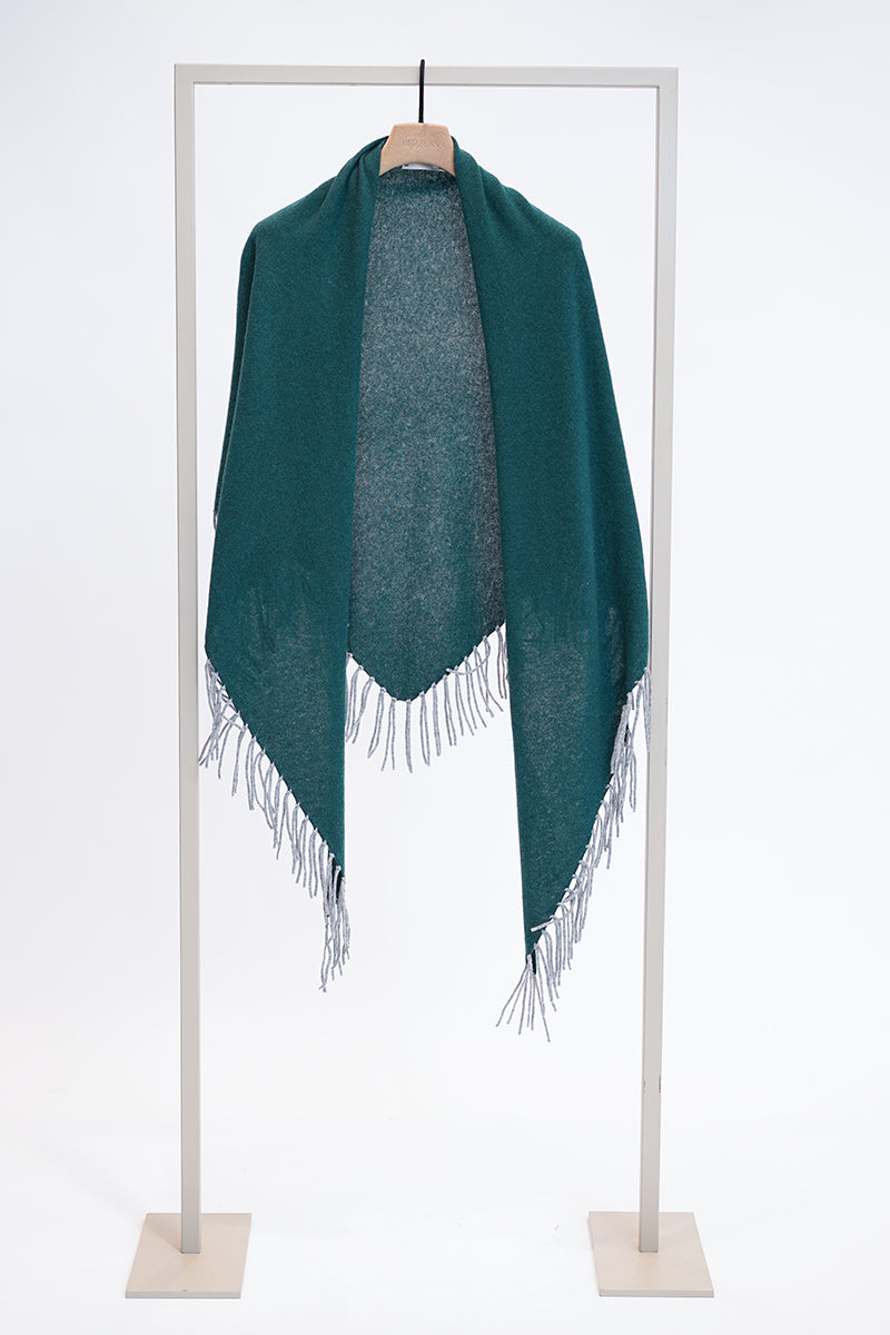 Wool triangle scarf