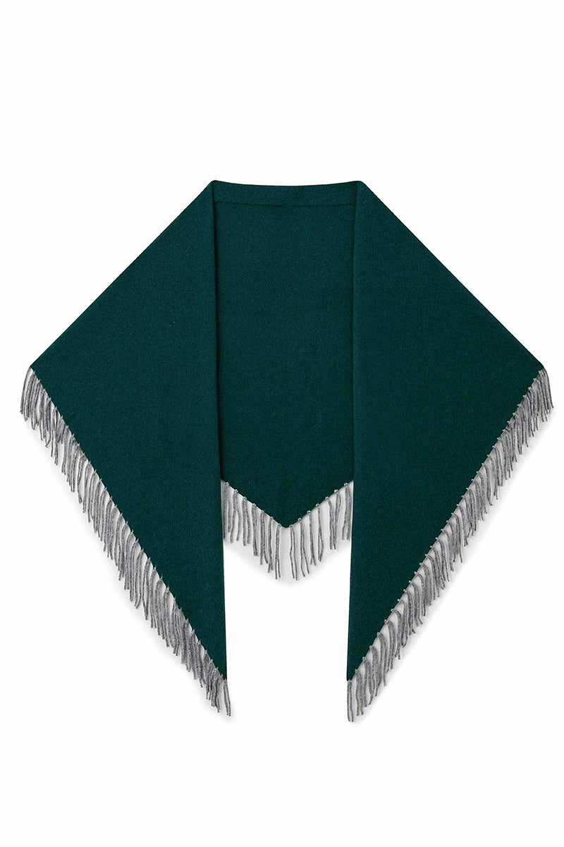 Wool triangle scarf