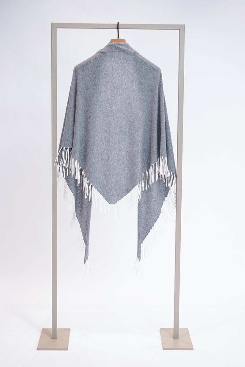 Wool triangle scarf
