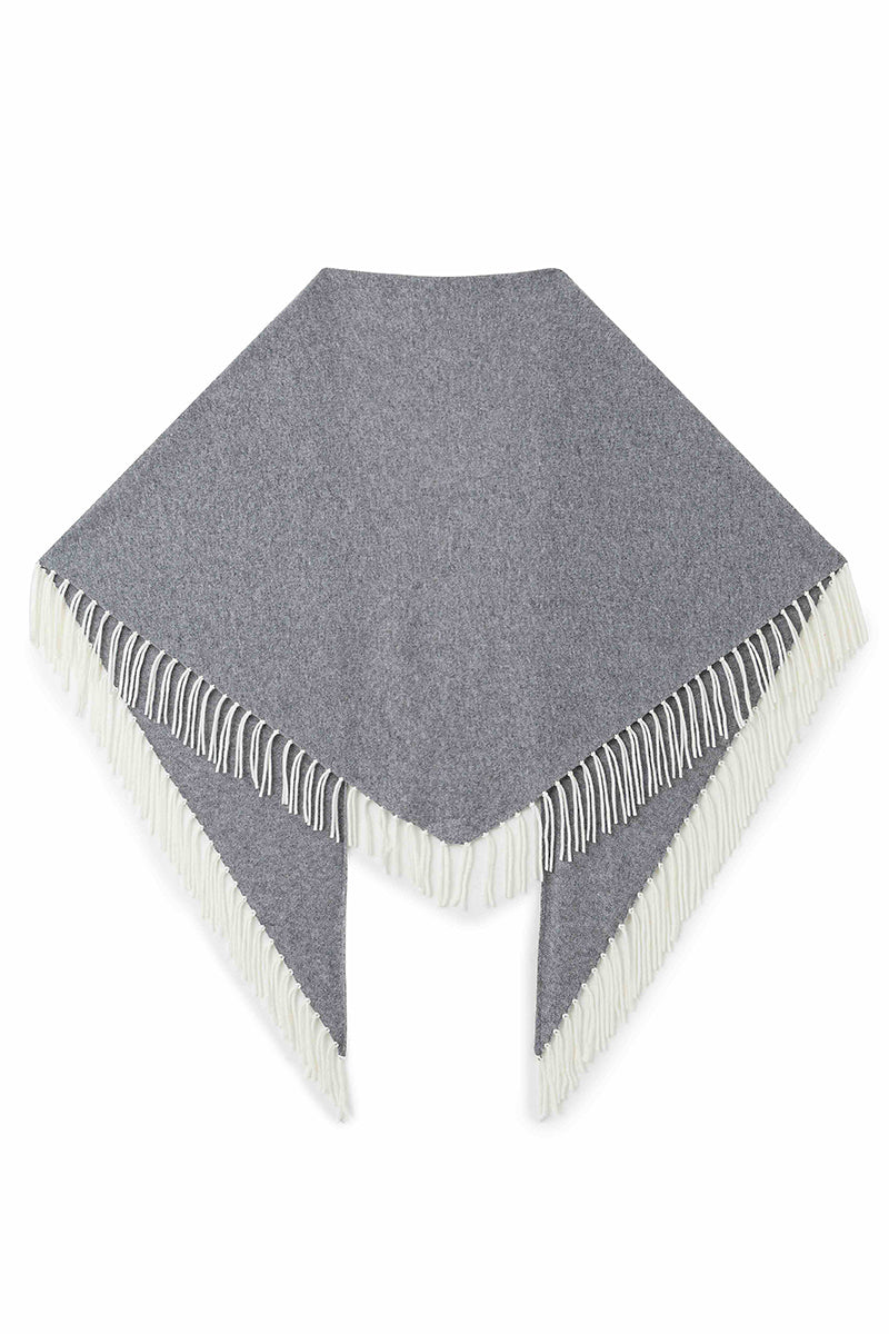 Wool triangle scarf