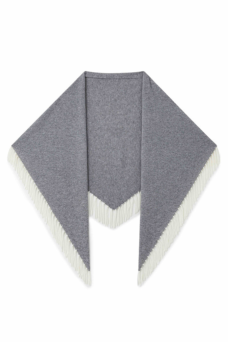 Wool triangle scarf