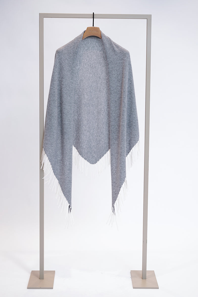 Wool triangle scarf