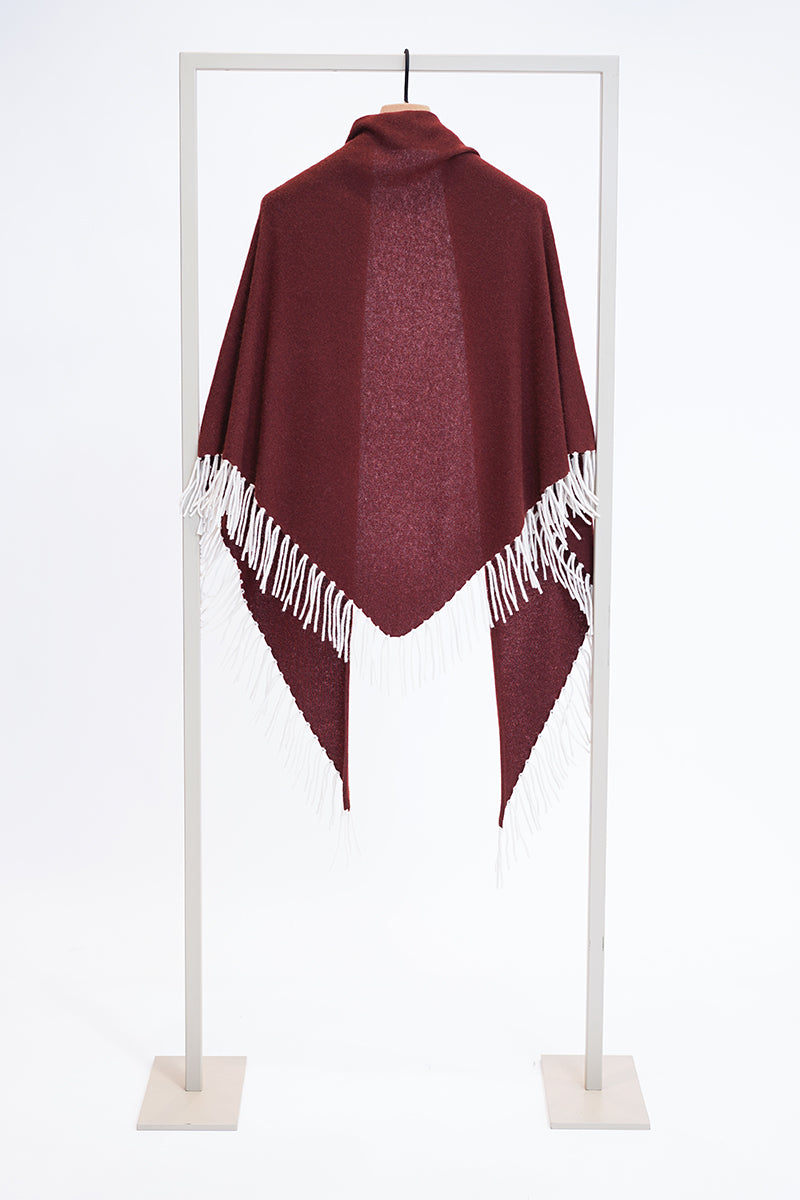 Wool triangle scarf