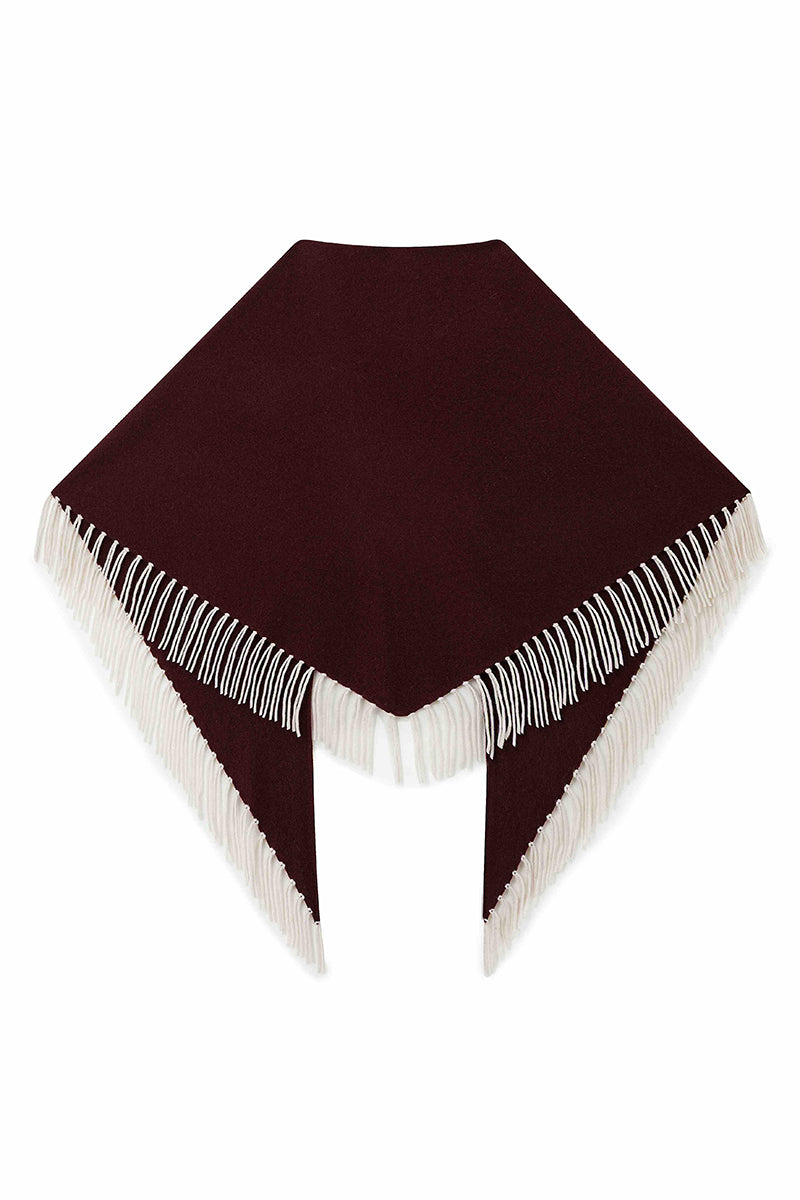 Wool triangle scarf