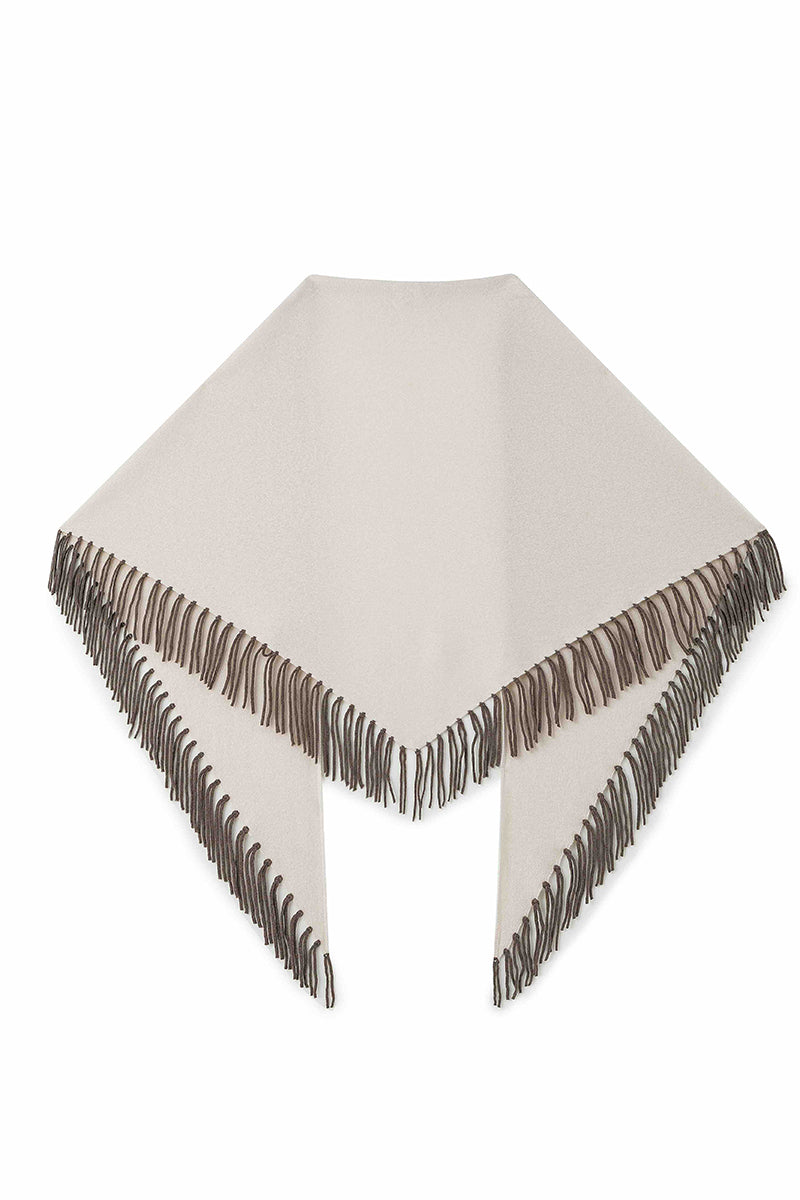 Wool triangle scarf