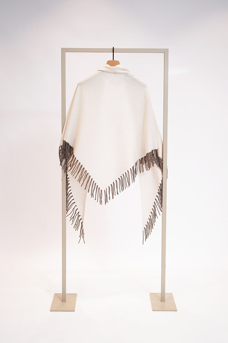 Wool triangle scarf