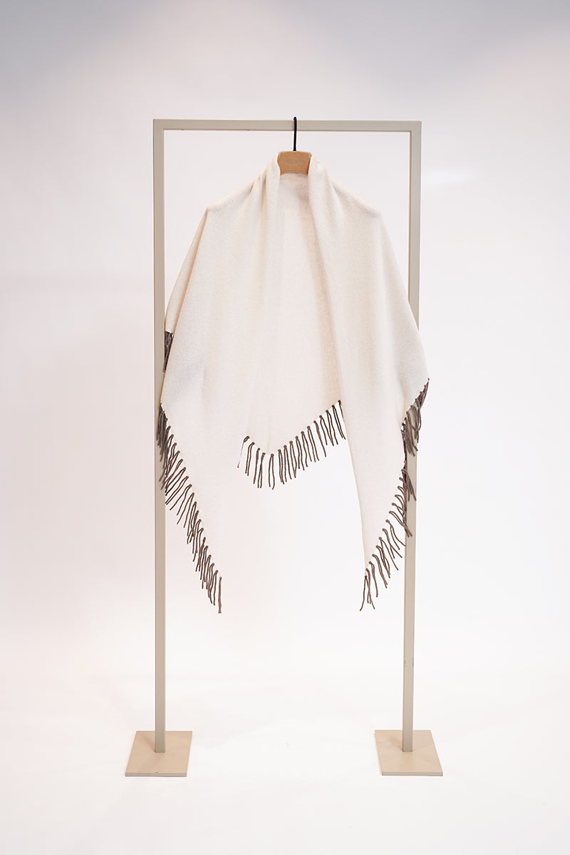 Wool triangle scarf