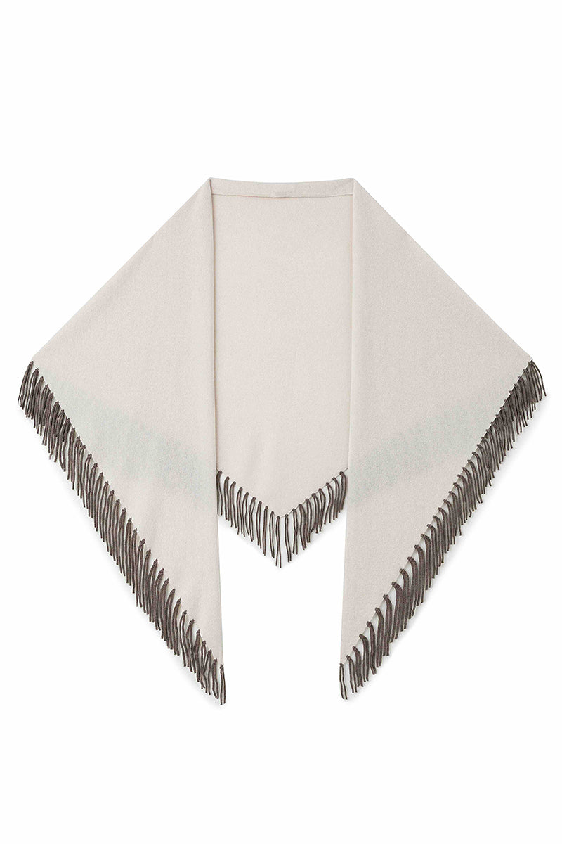 Wool triangle scarf
