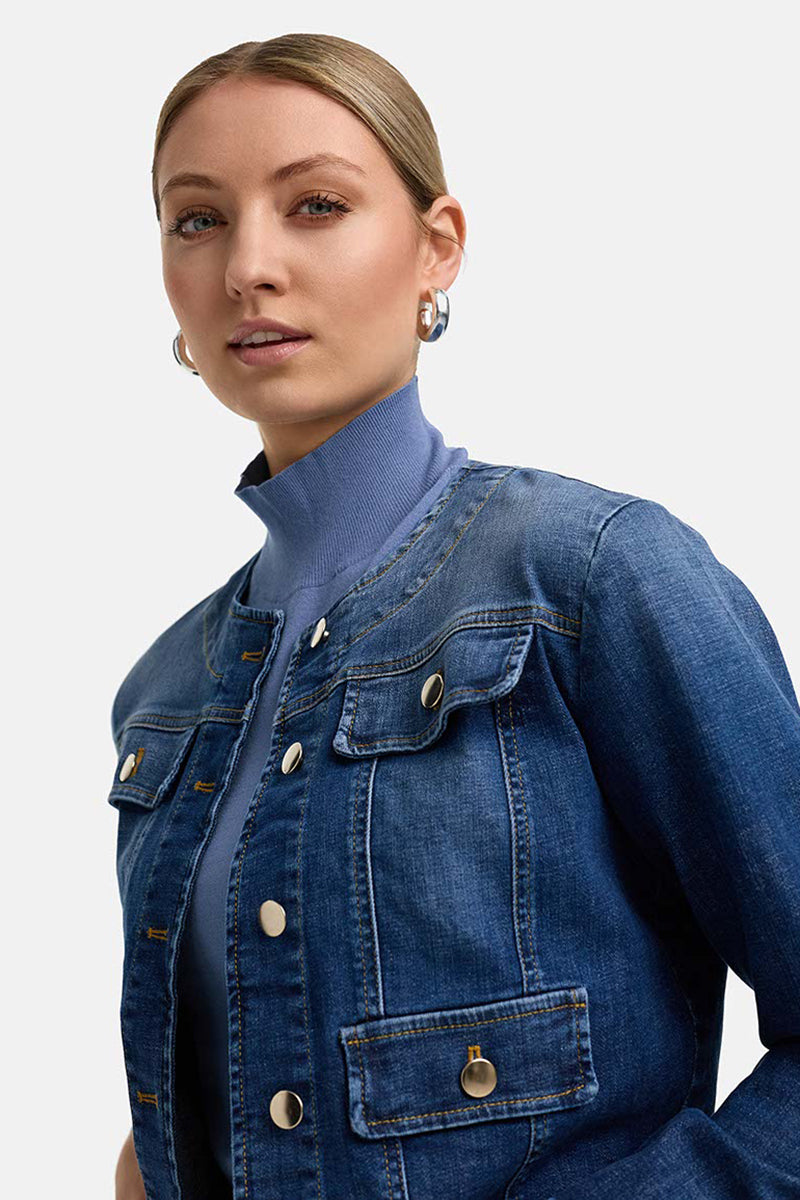 Short denim jacket