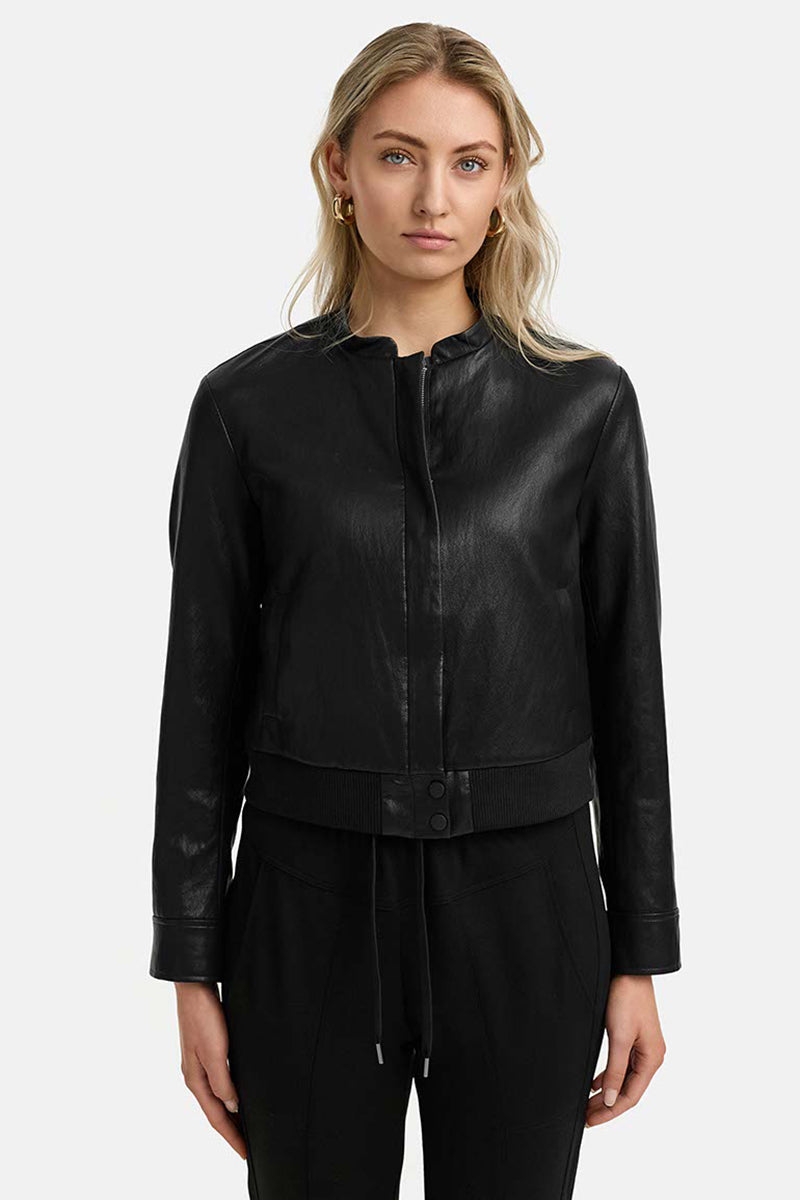 Pilot jacket in vegan leather